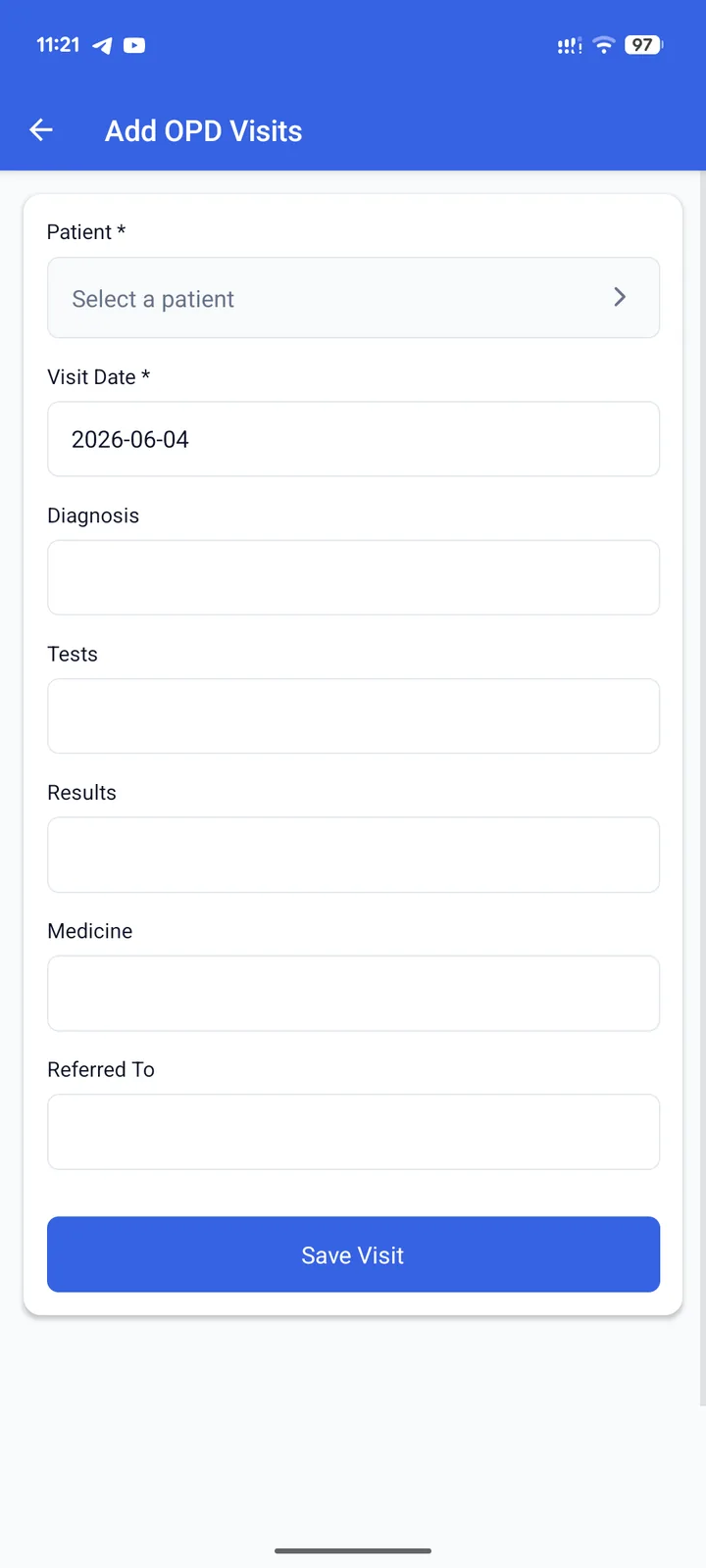 OPD Visit Form