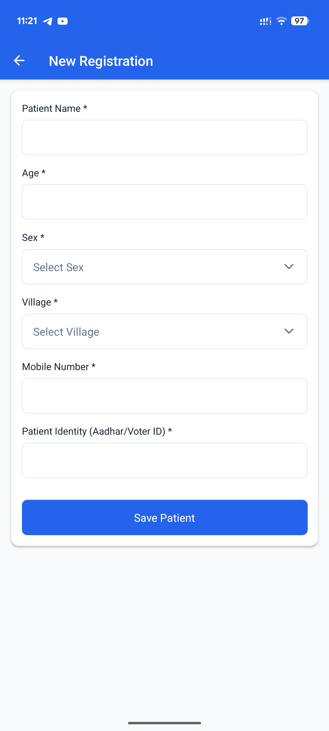 Patient Registration Form