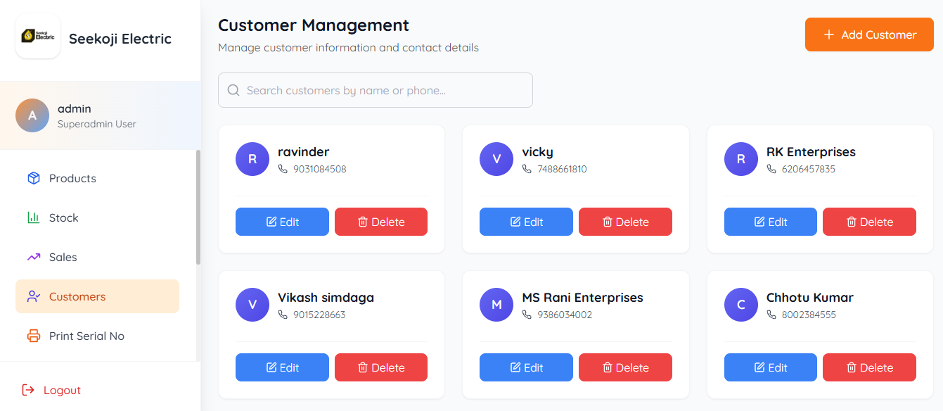 Customer Directory