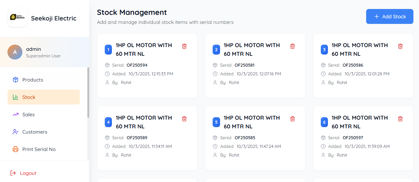Stock Management