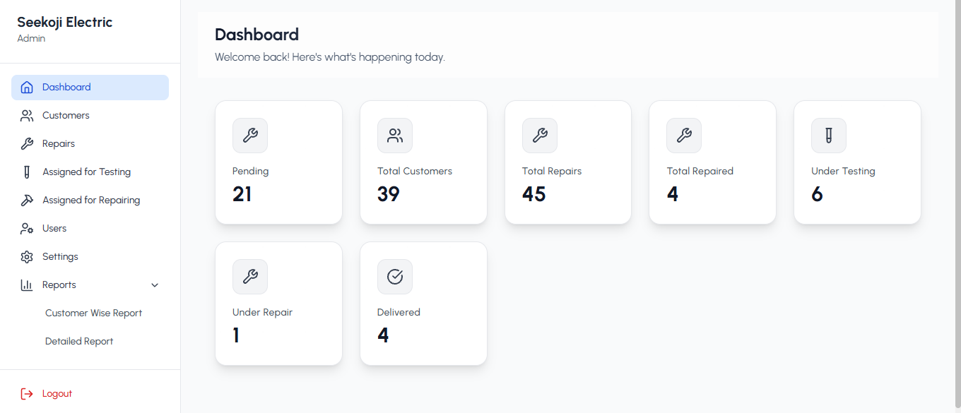 Admin Dashboard